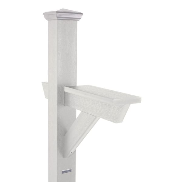 Hazleton Recycled Plastic Mailbox Post in White