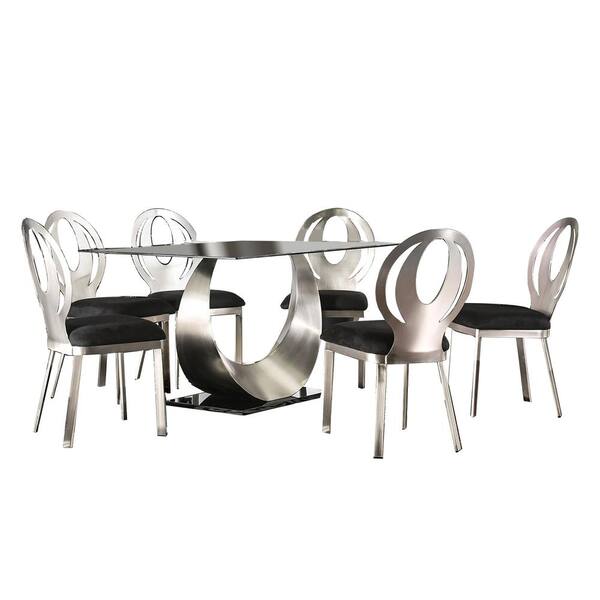 William's Home Furnishing Orla Silver Table Set