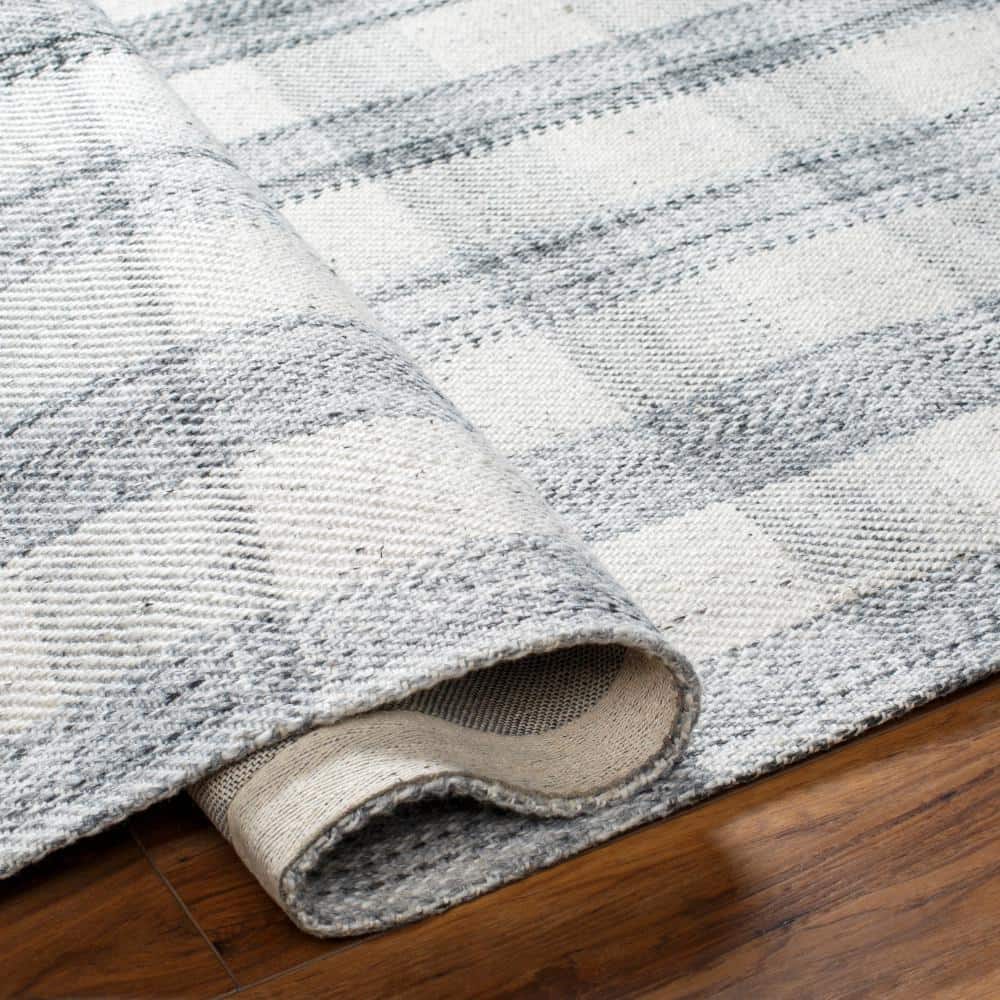 Sammy 6' x 9' Hand-Woven Plaid Wool Area Rug