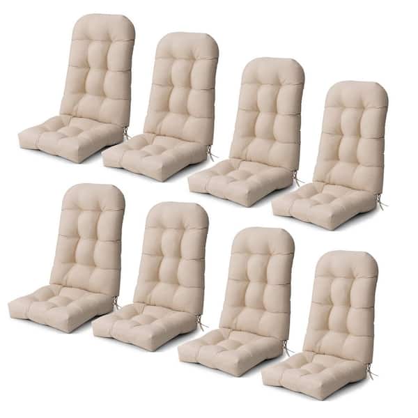 Unbranded 50 in. x 20 in. Deep Seat Outdoor Adirondack Chair Cushion in Beige (8-Set)