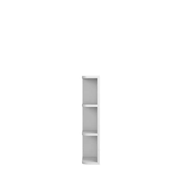 Unbranded Norfolk Shaker 6 in. W x 30 in. H x 12 in. D in Painted White Plywood Assembled Wall End Corner Standard Cabinet