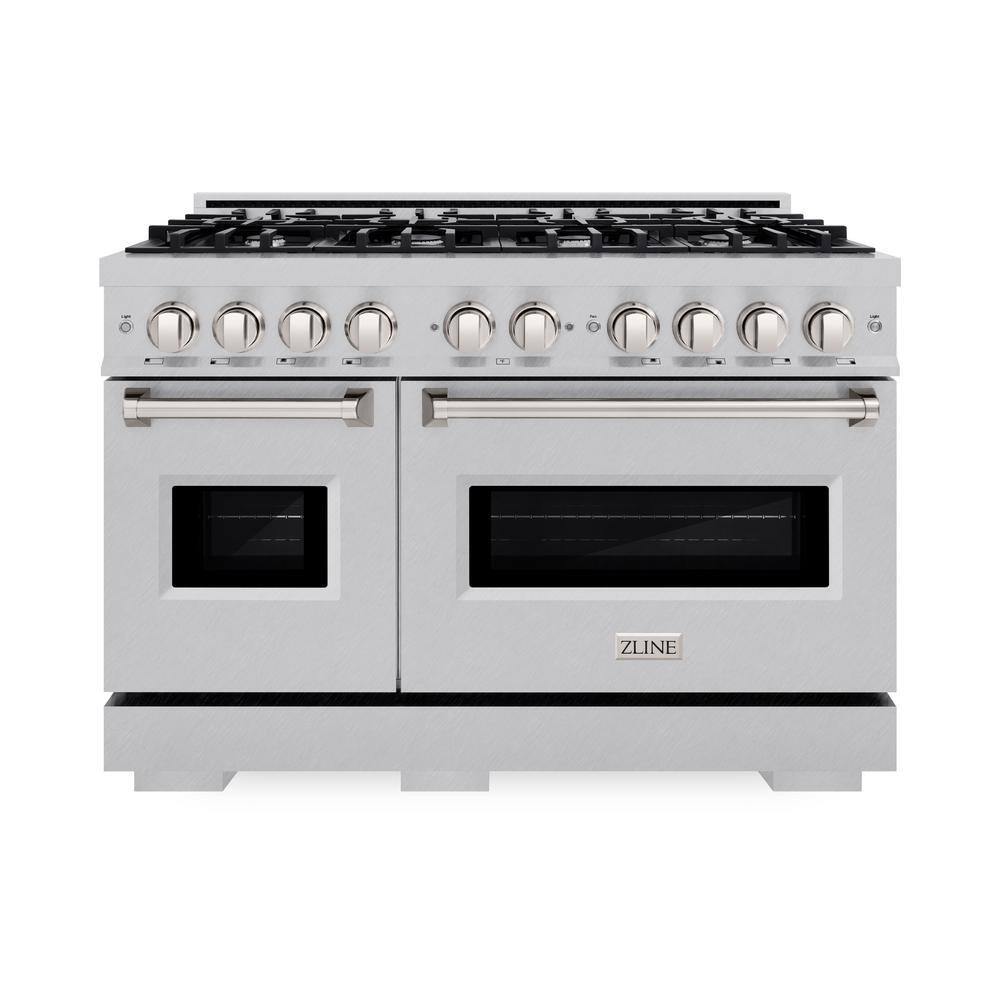 48" Stainless Steel Dual Fuel Range with Convection and Griddle