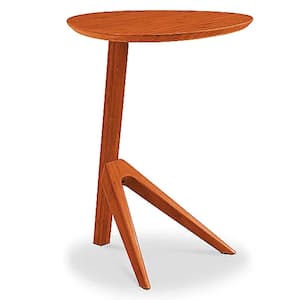 Thyme 10.58 in. Amber Standard Circular 100% Bamboo End Table