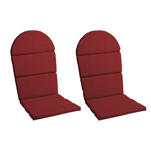 ARDEN 28 x 20 Outdoor Foam Adirondack Cushion, Ruby Red Leala (Set of 2)