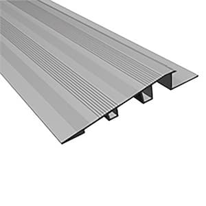 Novonivel Forte Matt Silver 1/2 in. x 98-1/2 in. Aluminum Tile Edging Trim