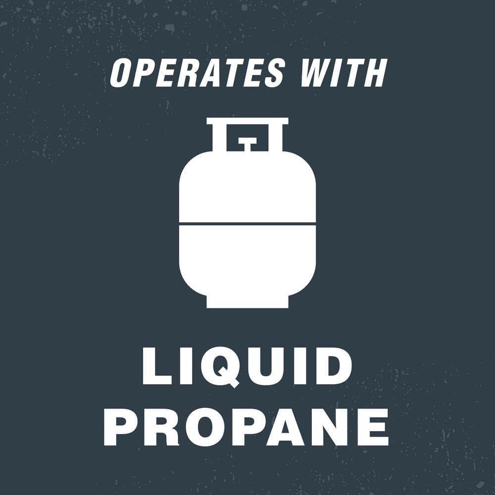 White and Black Propane Convection Heater with Thermostat