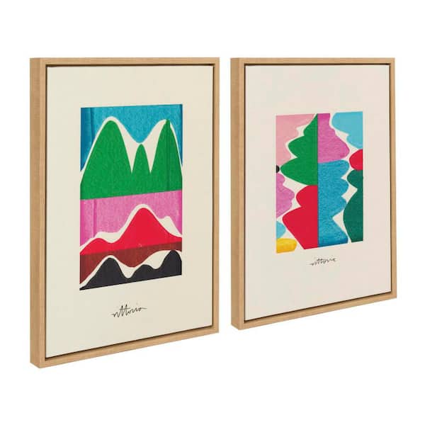 Kate and Laurel Sylvie Beyond Our Wildest Dreams by Amber Vittoria 2-Piece Framed Art Print 18 in. x 24 in.