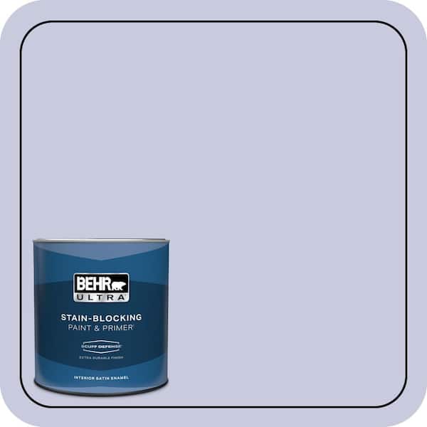 BEHR ULTRA 1 qt. #630C-3 Timeless Lilac Extra Durable Satin Enamel Interior Paint & Primer