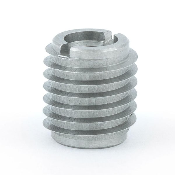 E-Z LOK Threaded Insert for Hard Wood, 303 Stainless, 1/4 in.-20 TPI Internal Threads, 0.500 in. L (10-Pack)