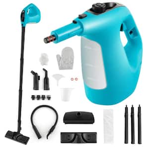 1400-Watt Multipurpose Handheld Steam Cleaner Corded Steam Mop with 14-Accessories in Blue