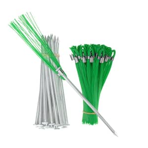 6 in. Green Ground Markers - Whiskers and Stakes (25-Pack)