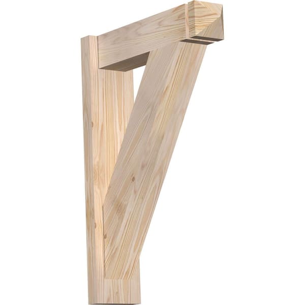 Ekena Millwork 6 in. x 28 in. x 20 in. Douglas Fir Traditional Arts and Crafts Smooth Outlooker