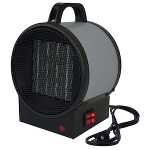 1,500-Watt 120-Volt Small Portable Utility Heater in Space Gray