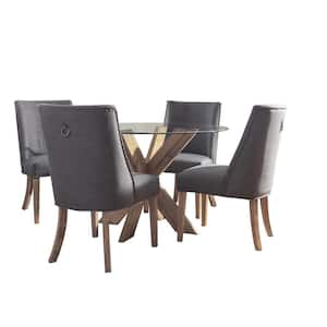 Norris Natural and Gray 5 piece Dining Set