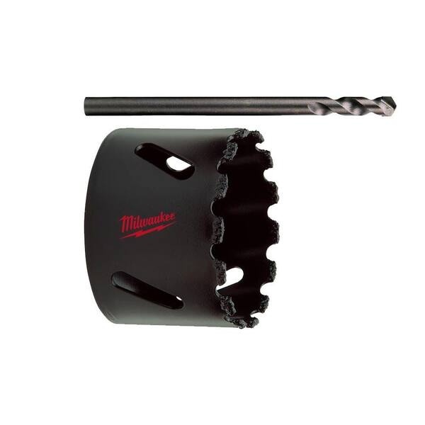 Carbide Grit Hole Saw with Pilot Bit 