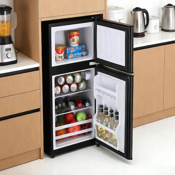 INSTER 3.8 cu. ft. Mini Refrigerator Double Doors Fridges with 