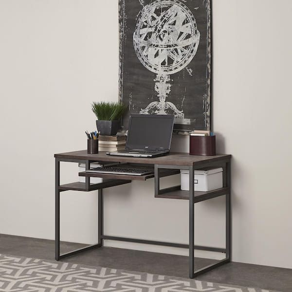 Home Styles Barnside Gray Desk with Shelves