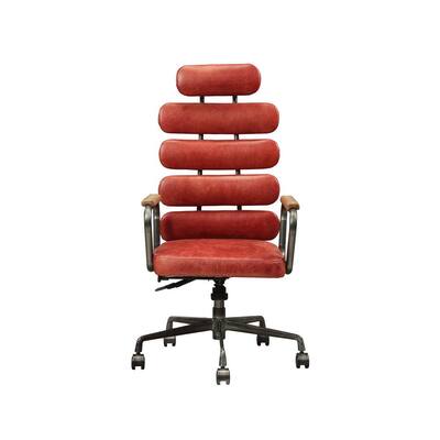 Calan Vintage Red Top Grain Leather Executive Office Chair