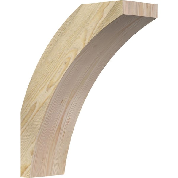 Ekena Millwork 6"W x 16"D x 20"H Thorton Rough Sawn Knee Brace, Douglas Fir