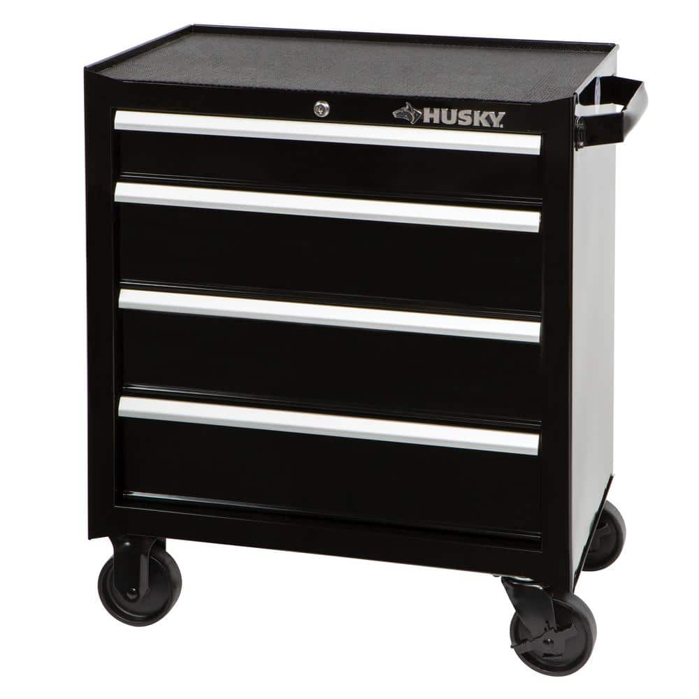 Hyper Tough 4-Drawer Rolling Tool Cabinet With Ball-Bearing Slides 26”W 