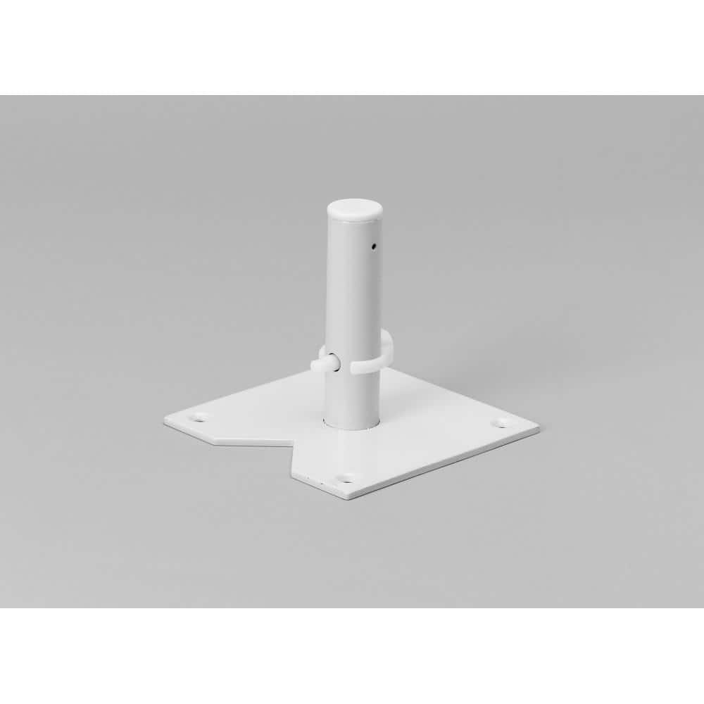 24" White Polymer Full Circle Revolving Lazy Susan