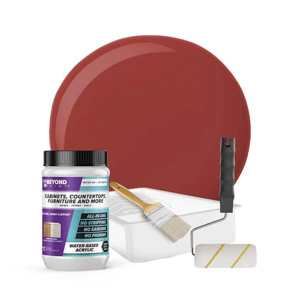 BEYOND PAINT 1 qt. Poppy Cabinets, Countertops, Furniture and More Multi-Surface All-in-One Interior/Exterior Refinishing Kit