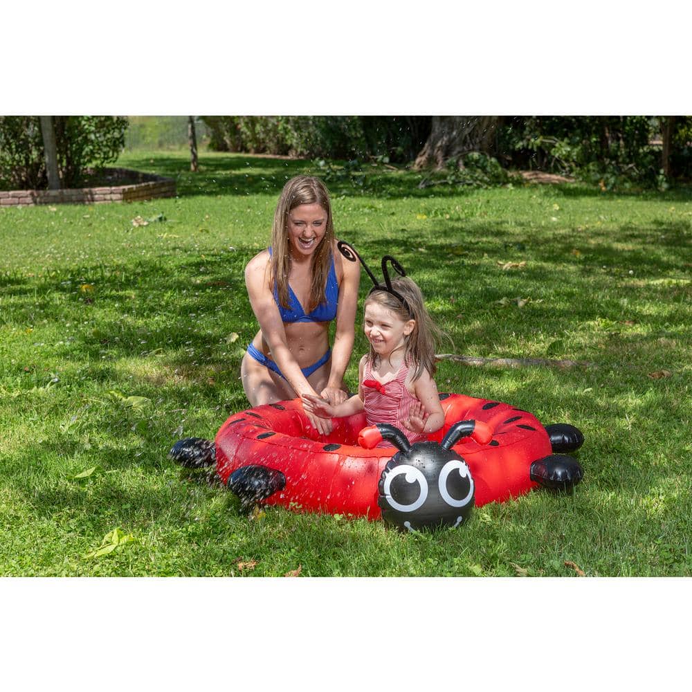 Ladybug Inflatable Round Kiddie Pool with Antennae