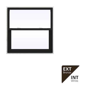 JELD-WEN 36 in. x 48 in. V-2500 Series Bronze FiniShield Vinyl