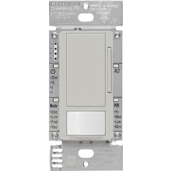 Maestro 0-10 Volt Dimmer Sensor Switch, 8A/120-277 Volt, Single-Pole/3-Way, Gray (MS-Z101-PD)