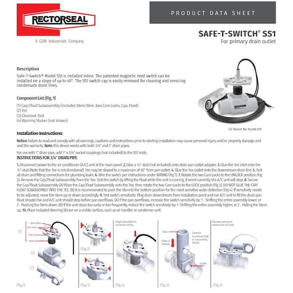 RectorSeal SAFE-T-SWITCH SS1 GEN3 97096 - The Home Depot