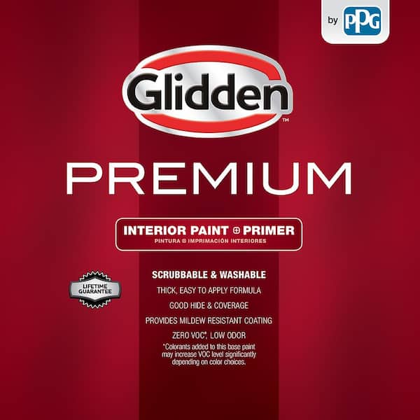 Glidden Premium 1 gal. PPG1013-4 Silver Charm Satin Interior Paint  PPG1013-4P-01SA - The Home Depot