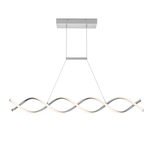Artika DNA 13W LED Modern Pendant Light – Chrome Finish, Dimmable, 1000 Lumens, 3000K, Aluminum, No Bulb Needed