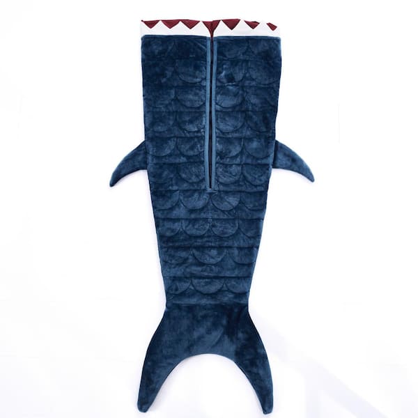 Dream Theory Navy Shark 5 lbs.Weighted Blanket for Kids