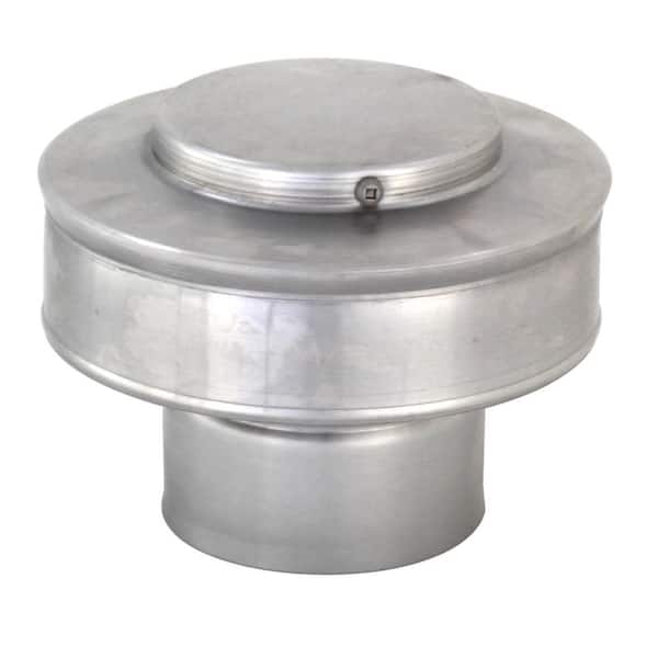 3 in. Dia Aluminum Vent Pipe Cap in Mill Finish