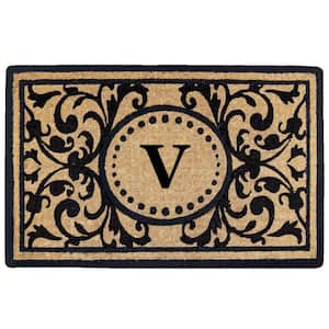 MSI Black Encaustic 18 in. x 30 in. Coir Door Mat