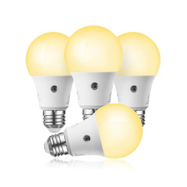 Philips 60-Watt Equivalent A19 Dusk To Dawn Automatic On/Off Energy Saving LED Light Bulb Soft White (2700K) (4-Pack) Philips 60-Watt Equivalent A19 Dusk To Dawn Automatic On/Off Energy Saving LED Light Bulb Soft White (2700K) (4-Pack)