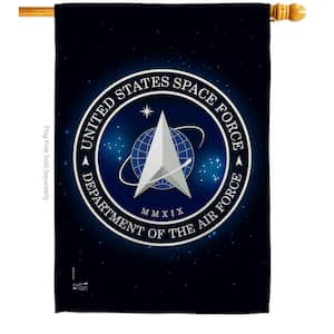2.3 ft. x 3.3 ft. Space Force House Flag 2-Sided Armed Forces Decorative Vertical Flags