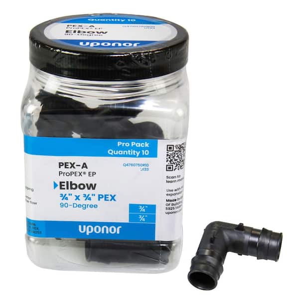 Uponor ProPEX 3/4 in. PEX-A Expansion Barb Engineered Polymer 90° Elbow (10-Pack)
