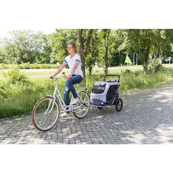 Trixie 2-in-1 Dog Bike Trailer and Pet Stroller, Large