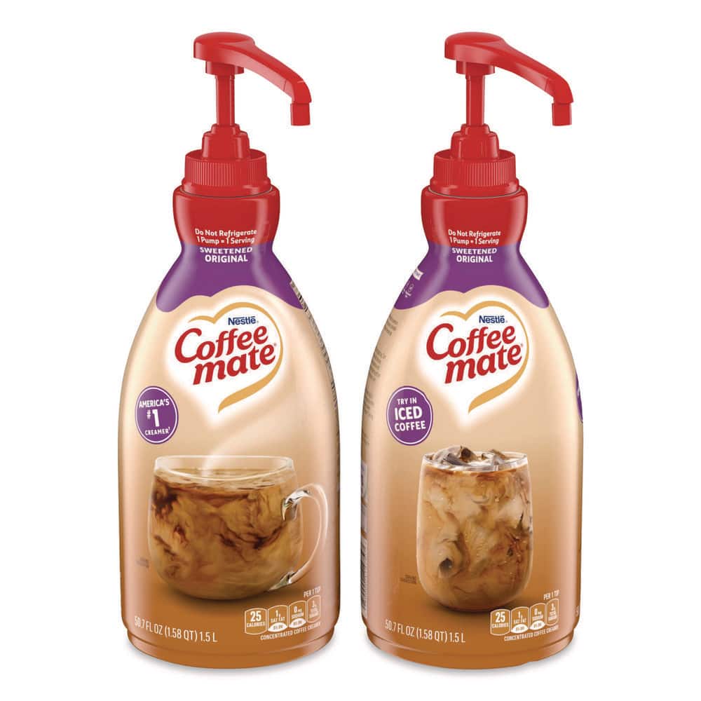 50.72 oz. Sweetened Original Liquid Coffee Creamer, 1.5 Liter Pump Bottle (