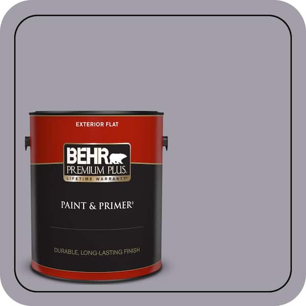 BEHR PREMIUM PLUS 1 gal. #N550-4 Ashberry Flat Exterior Paint & Primer