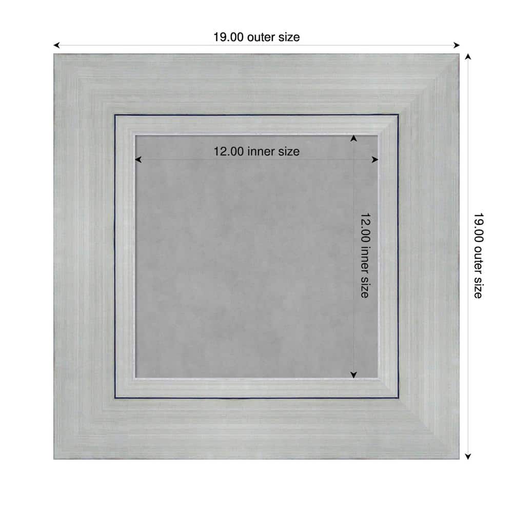 Amanti Art Romano Silver Framed Magnetic Board 19 x 19 in.