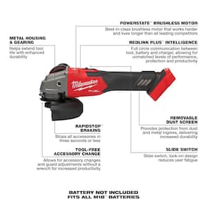 M18 FUEL 18V Lithium-Ion Brushless Cordless Compact Bandsaw W/M18 FUEL Angle Grinder and 8.0ah Starter Kit