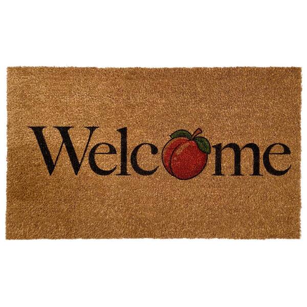 Calloway Mills Peach Welcome Doormat 30