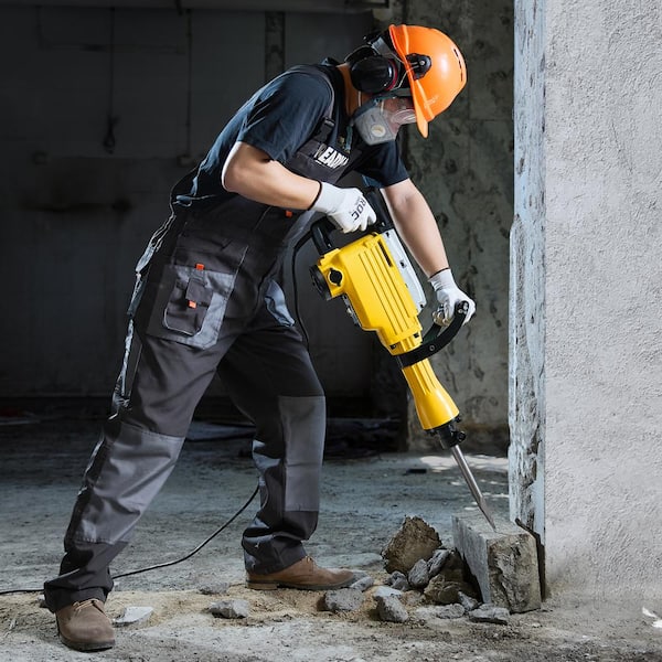 Demolition Jack Hammer, 29. 72in. x6. 5 in. 2200W 1350 BPM Jack Hammer Concrete Breaker, Heavy Duty Electric Jack Hammer