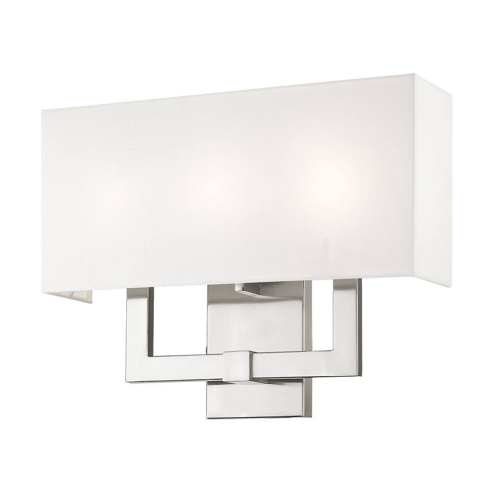 Hollborn 3 Light Brushed Nickel Wall Sconce