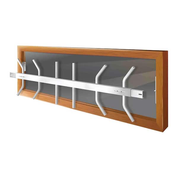 Removable 42 in. to 54 in. Adjustable Width 1-Bar Window Guard - White