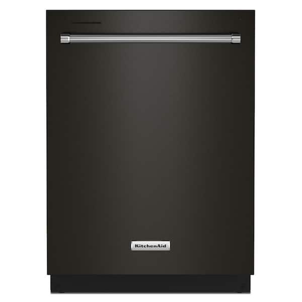 KitchenAid 24 in. PrintShield Black Stainless Top Control Built In Tall Tub Dishwasher with Stainless Steel Tub 39 DBA KDTE204KBS The Home Depot