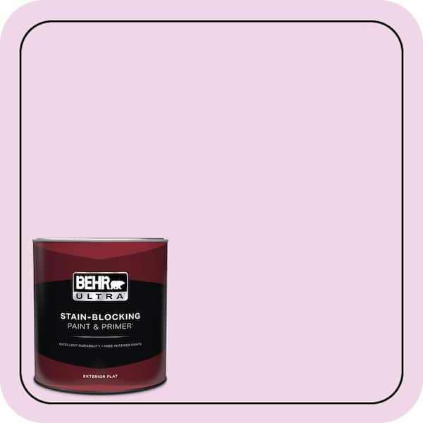 BEHR ULTRA 1 qt. #P110-1 All Made Up Flat Exterior Paint & Primer