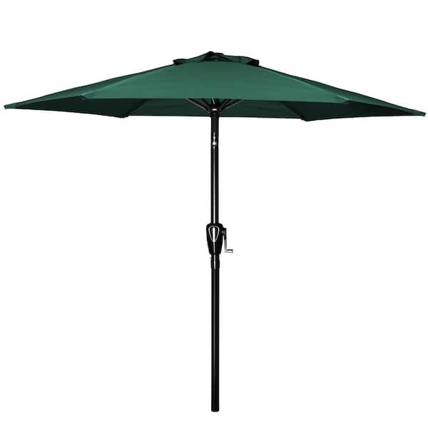 dubbin 7.5 ft. Steel Market Tilt Patio Umbrella in Green